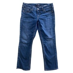 Silver Jeans Aiko Mid Capri (crop) 7 belt loops Sz30 / US10